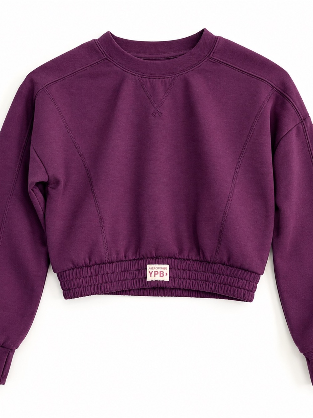 Abercrombie Kids YPB Cropped Sweatshirt 9/10 Purple Activewear